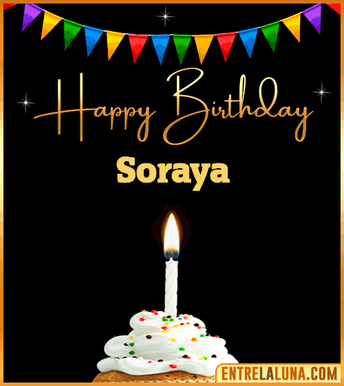 GiF Happy Birthday Soraya